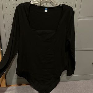 Never worn Plus Size Black Bodysuit